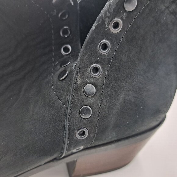 Bueno Womens Cora Nubuck Grommet Ankle Boots - Size 10.5 - Picture 9 of 15